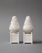 Pair of Ceramic Topiaries, 2023