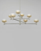 Otto Luce Piccolo Chandelier, Polished Nickel