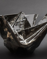 Medium Deco Black Bowl XII