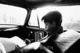 Audrey Hepburn in Car Writing, 1953