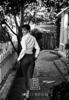 Audrey Hepburn Walking Away and Looking Back, 1953