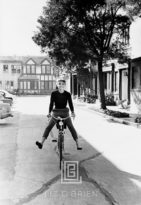 Audrey on Bicycle, 1953