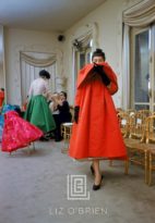Balenciaga, Orange Coat Front, 1953