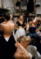 Backstage Balmain Black Top White Skirt, 1954