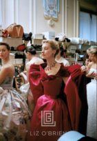 Backstage Red Gown with Rubies, 1954