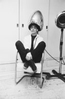 Audrey Hepburn Under the Dryer Smoking, 1953
