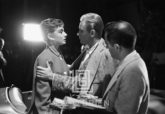 Audrey Hepburn and William Holden on Set of Sabrina, Hand on Arm, 1953