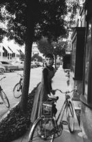Audrey Hepburn Bicycle, Looks Left, 1953