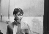 Audrey Hepburn in Grey Turtleneck Sweater, Head Left, 1953