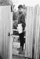Audrey Hepburn at Apartment Gate, 1953