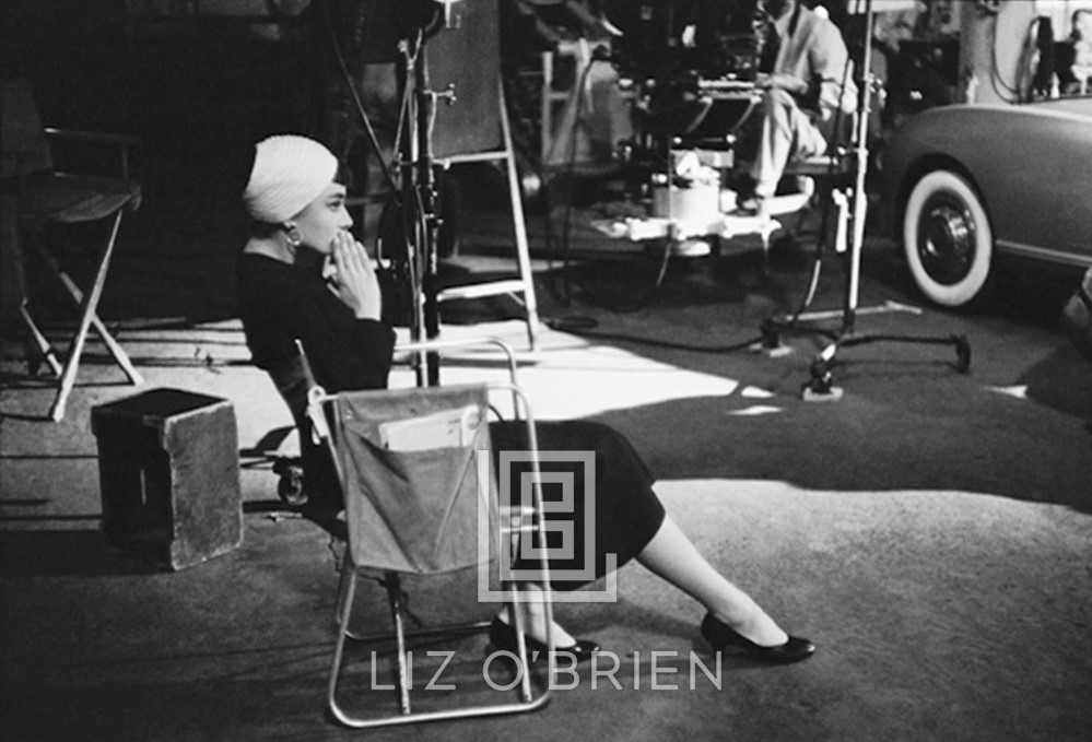 Audrey Hepburn on Set of Sabrina, Sitting, 1953 by Mark Shaw | Liz O'Brien