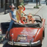 Red Jaguar, Beach Hat Models, 1959