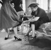 Dior Victorine dress, Buyer Inspects, 1953