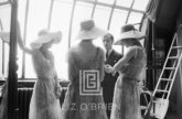 Dior, Designer Mark Bohan Talking with Models in his Salon, 1961