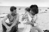 Kennedys, Hyannis Beach, John, Jackie and Caroline, 1959