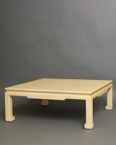 Low Lacquered Linen Table