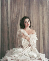 Elizabeth Taylor in Frills, Portrait with Bare Shoulder, 1956