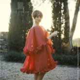 Elsa Martinelli in Red Chiffon Circa 1960