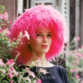 Mod Girl, Pink Marabou Hat, 1958