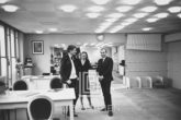Mark Shaw in Showroom with Yves St. Laurent