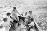 Kennedy, Family Sailing Nantucket Sound, 1959
