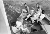 Kennedy, Family Sailing Nantucket Sound, Close Up, 1959