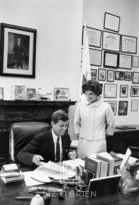 Kennedys, Jackie in JFK's Senate Office, 1959