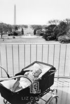 Kennedy, John Jr. on the White House Nursery Balcony