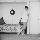 Audrey Hepburn at Home, Heron Day Bed, Looks Down, 1954