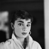 Audrey Hepburn White Shirt Portrait, 1954