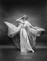 Vanity Fair Sheer Robe Blowing, Circa 1955