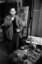 Zao Wou Ki Portrait with Nude Painting, Circa 1950